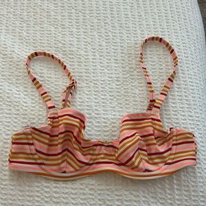 Aerie multicolored bikini top